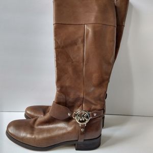 Michael Kors brown riding boots, size 7.